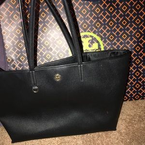 Tory Burch large black tote